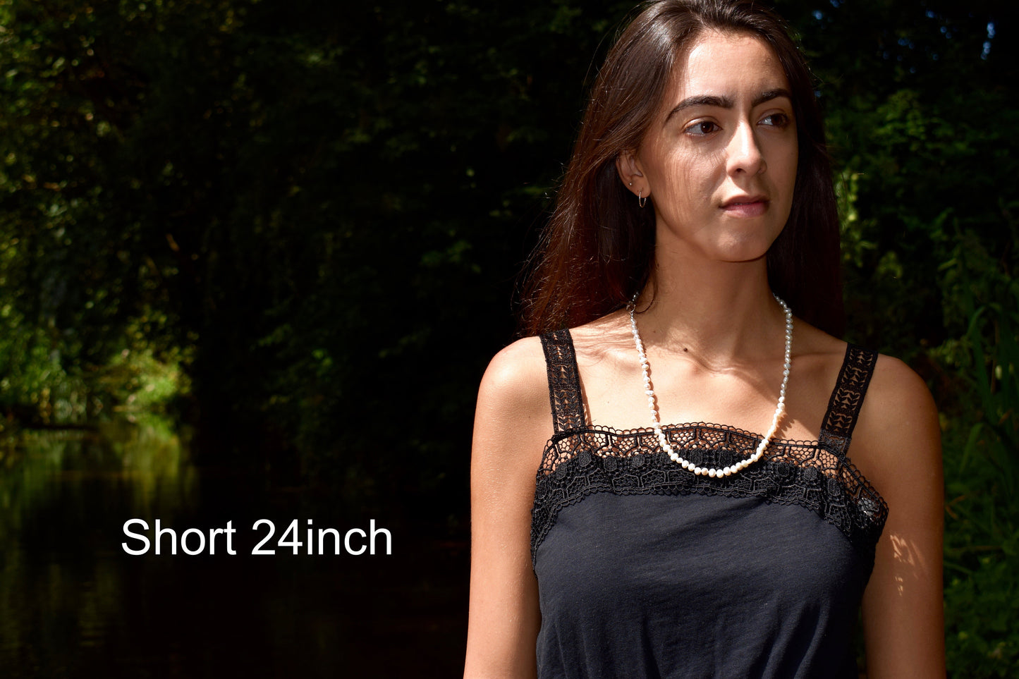 Hand-Knotted Freshwater Pearl Necklace - Tiny White Pearls, AA Quality, Wedding Jewelry