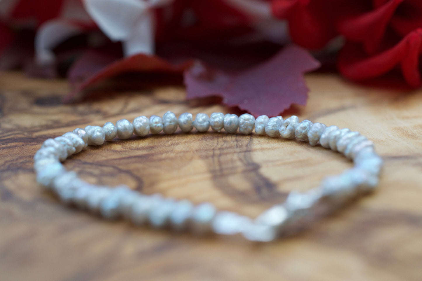 Grey Keshi Pearl Bracelet