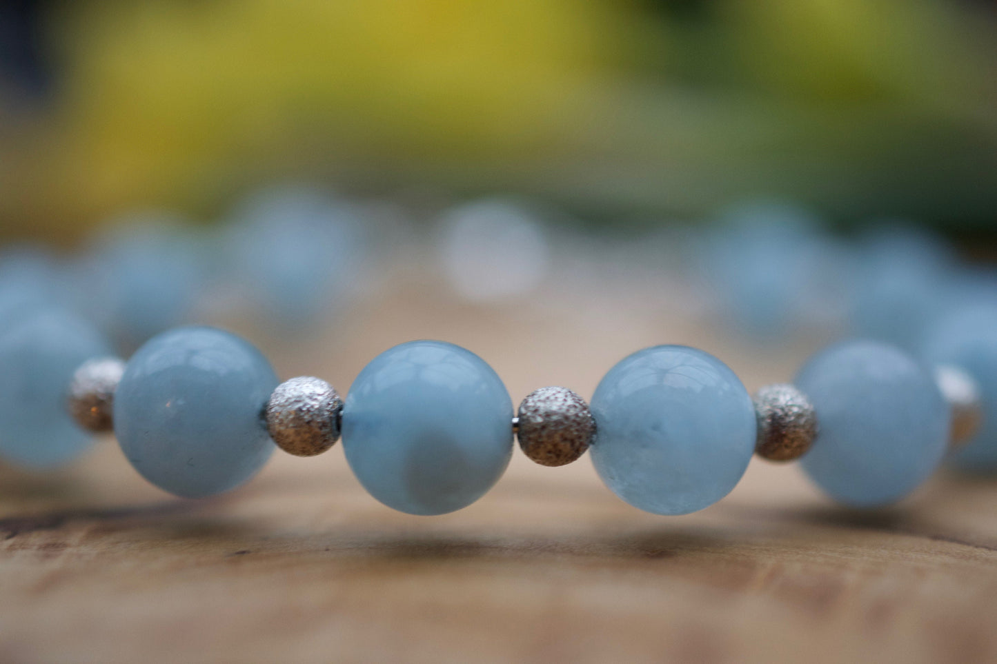 Aquamarine Sterling Silver Bracelet