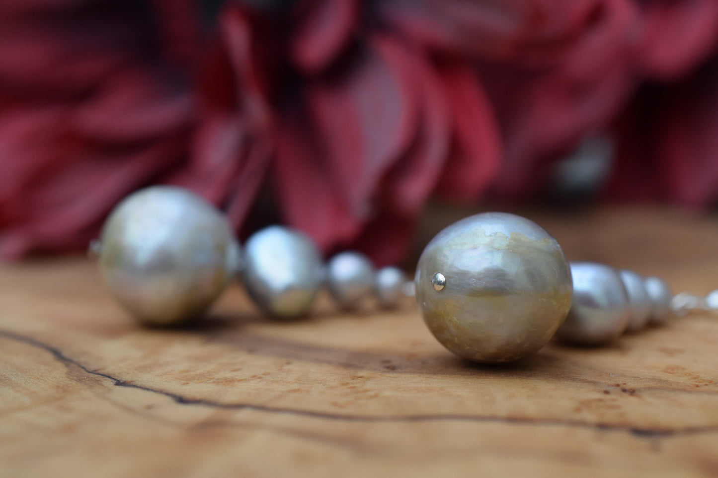 Grey Pearl Earrings