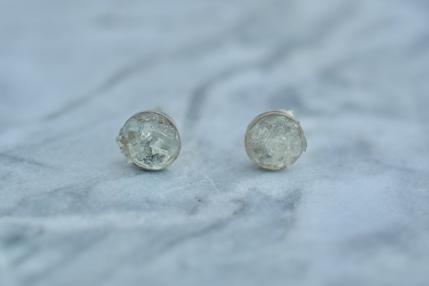 Raw Aquamarine Earrings