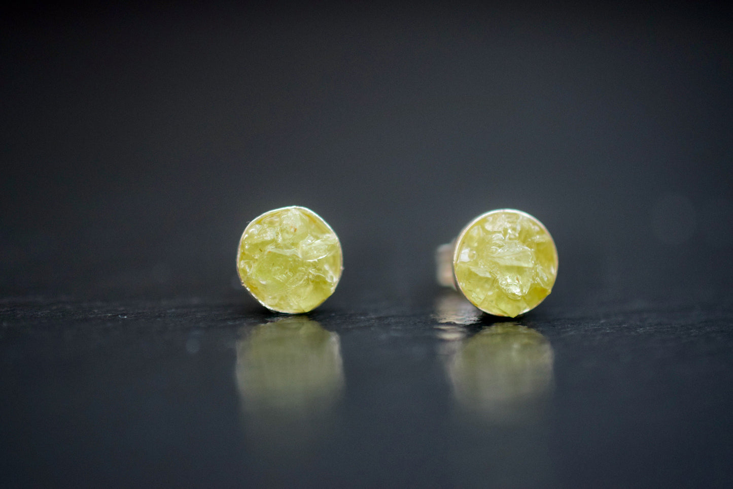 Peridot Stud Earrings
