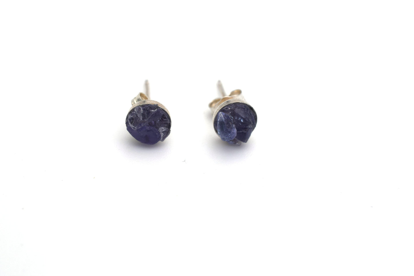 Raw Tanzanite Earrings