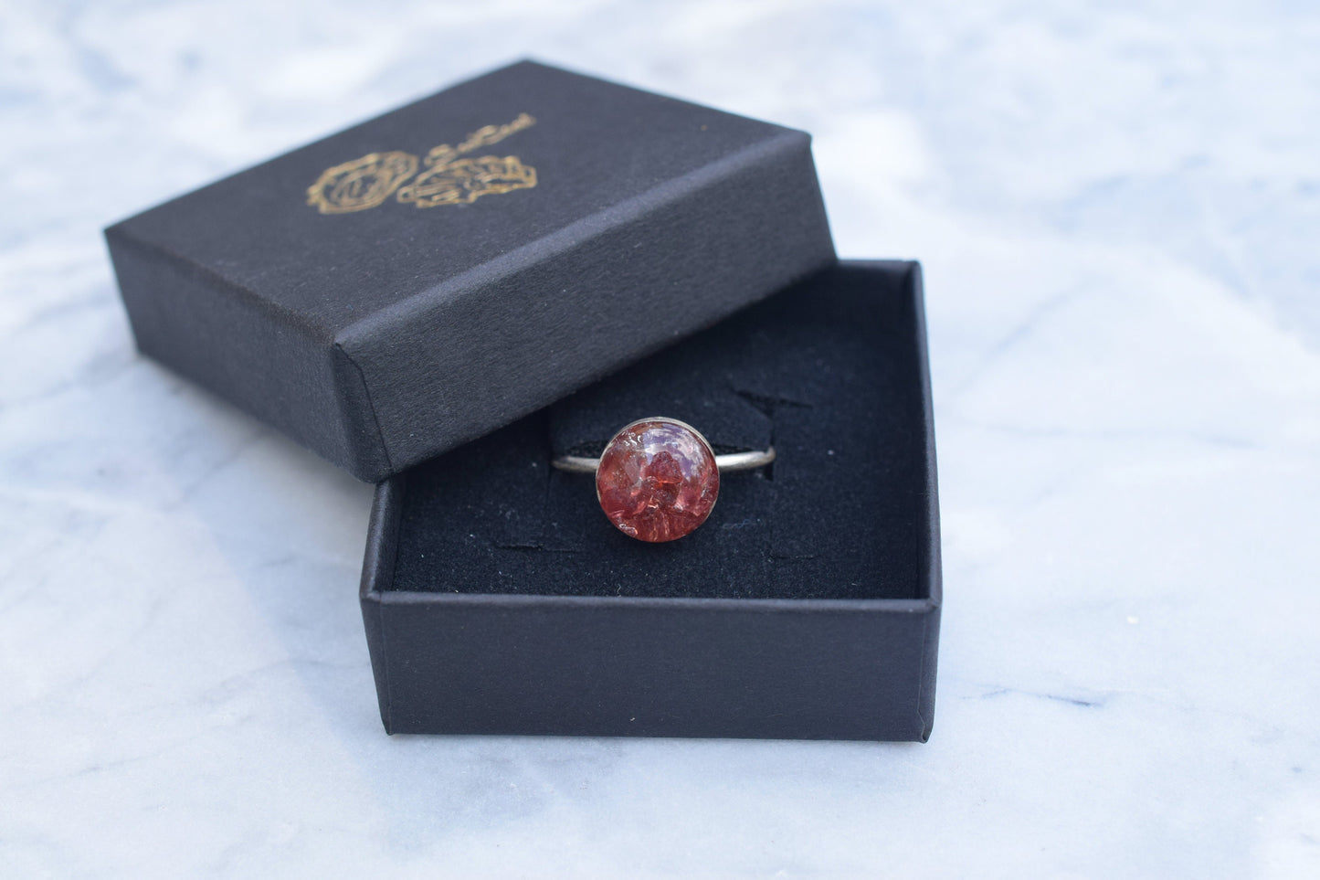 Garnet Stacking Ring