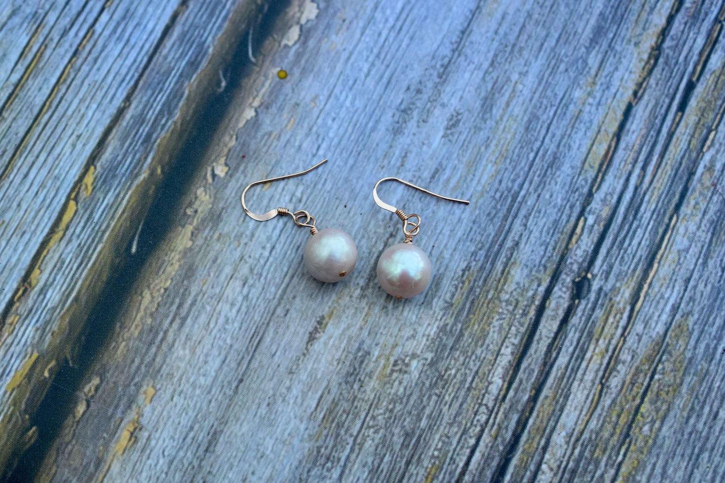 Pink Baroque Pearl Earrings