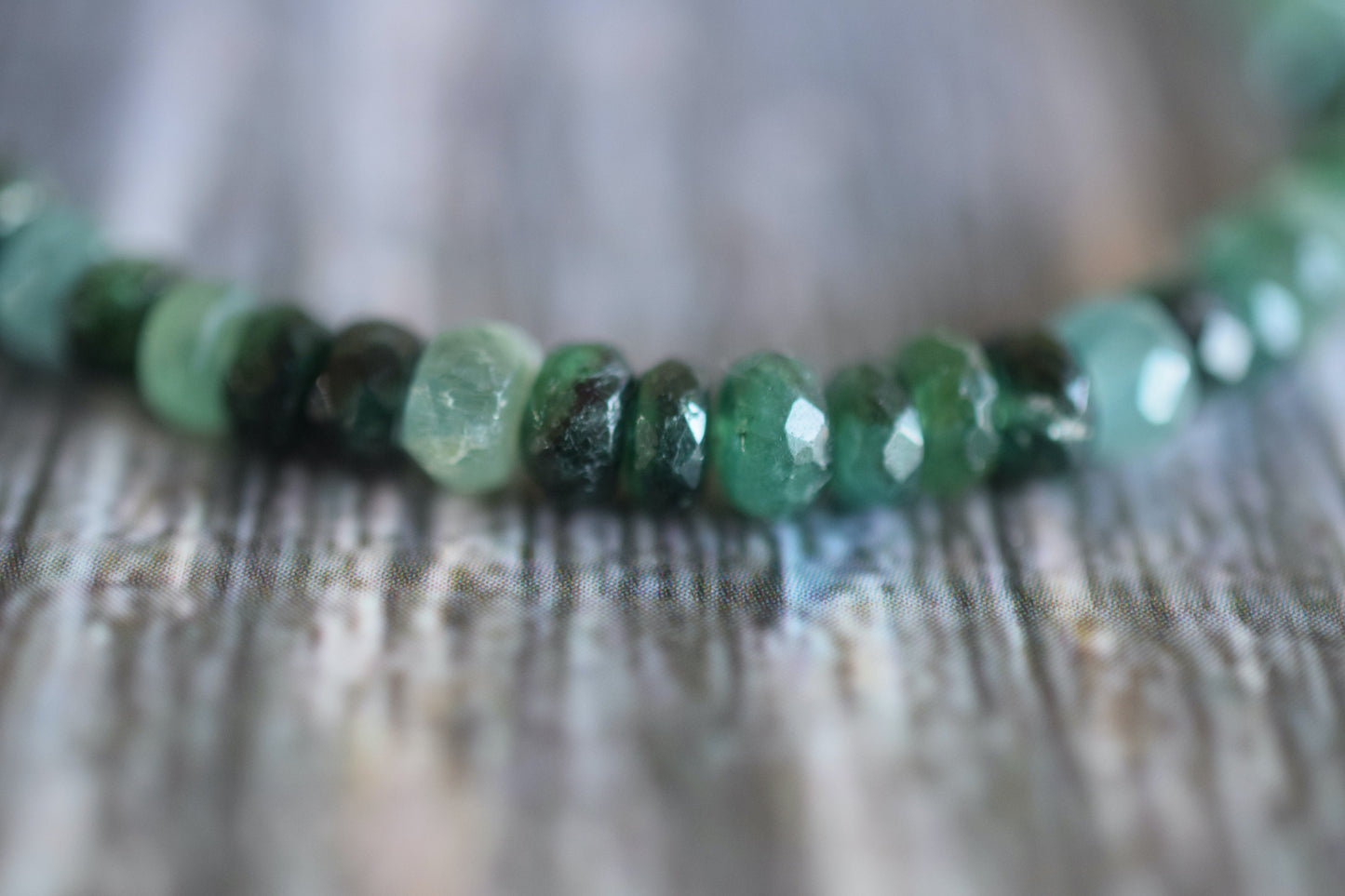 Emerald Bead Bracelet, Natural Emerald Bracelet