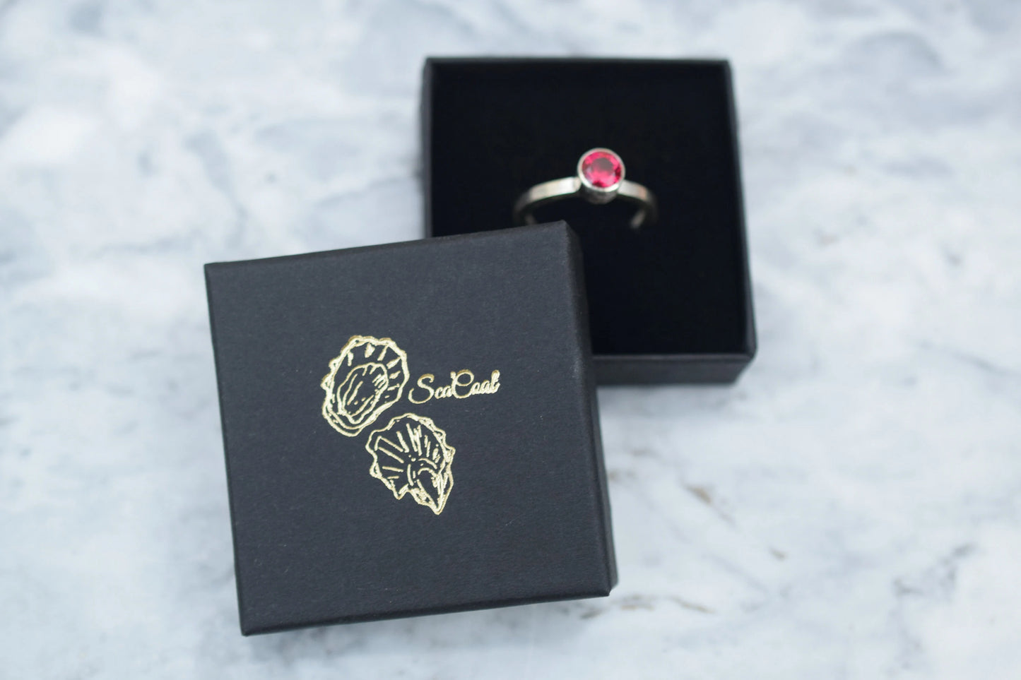 Lab Created Ruby Sterling Silver Ring