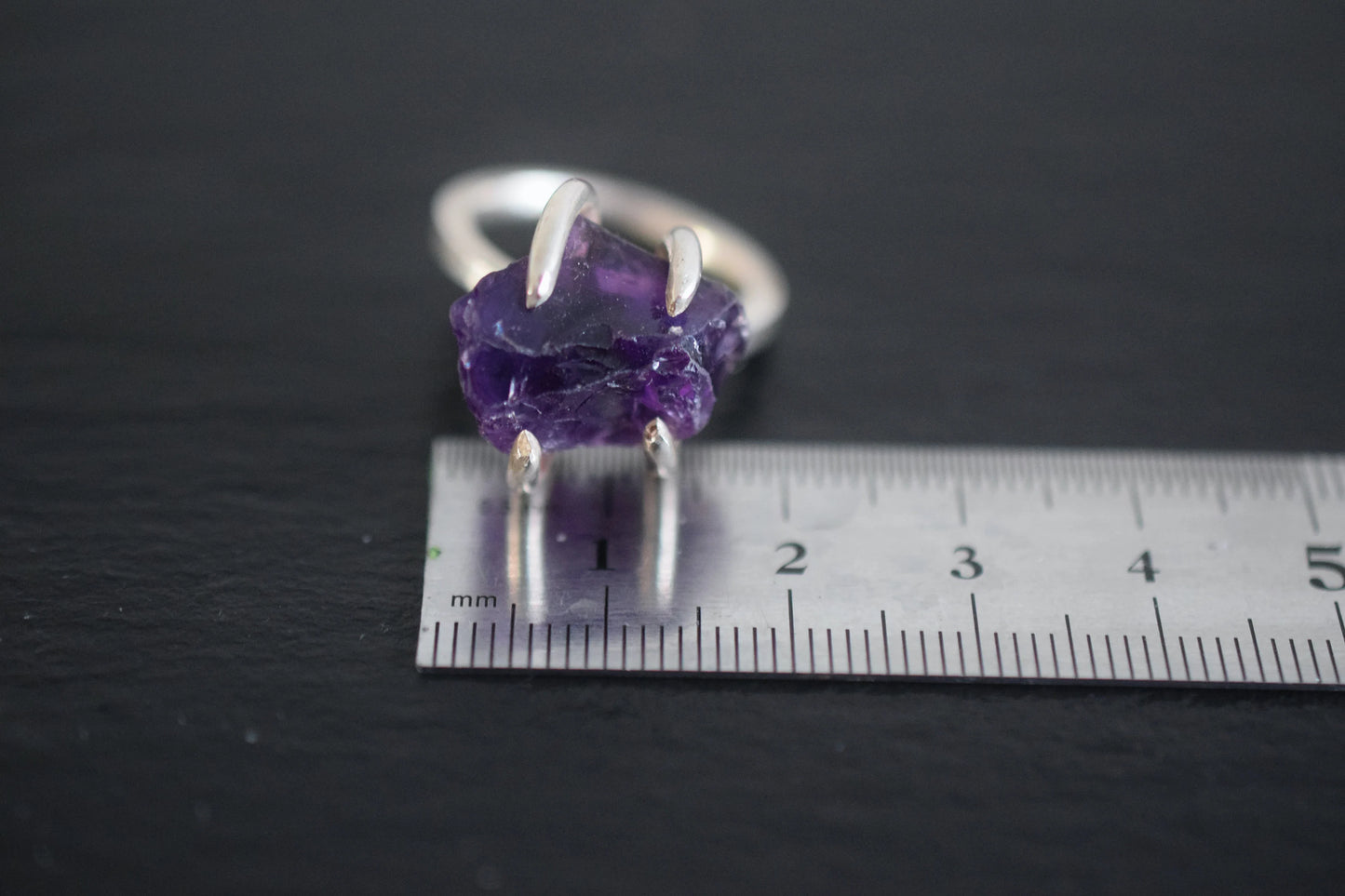 Raw Amethyst Ring