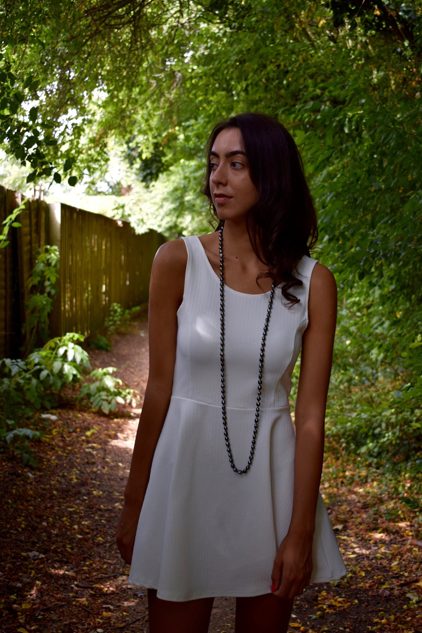 Natural Black Pearl Necklace in Sterling Silver, Extra long pearl necklace, Real pearl necklace, Pearl lariat necklace, 1920 pearl necklace.