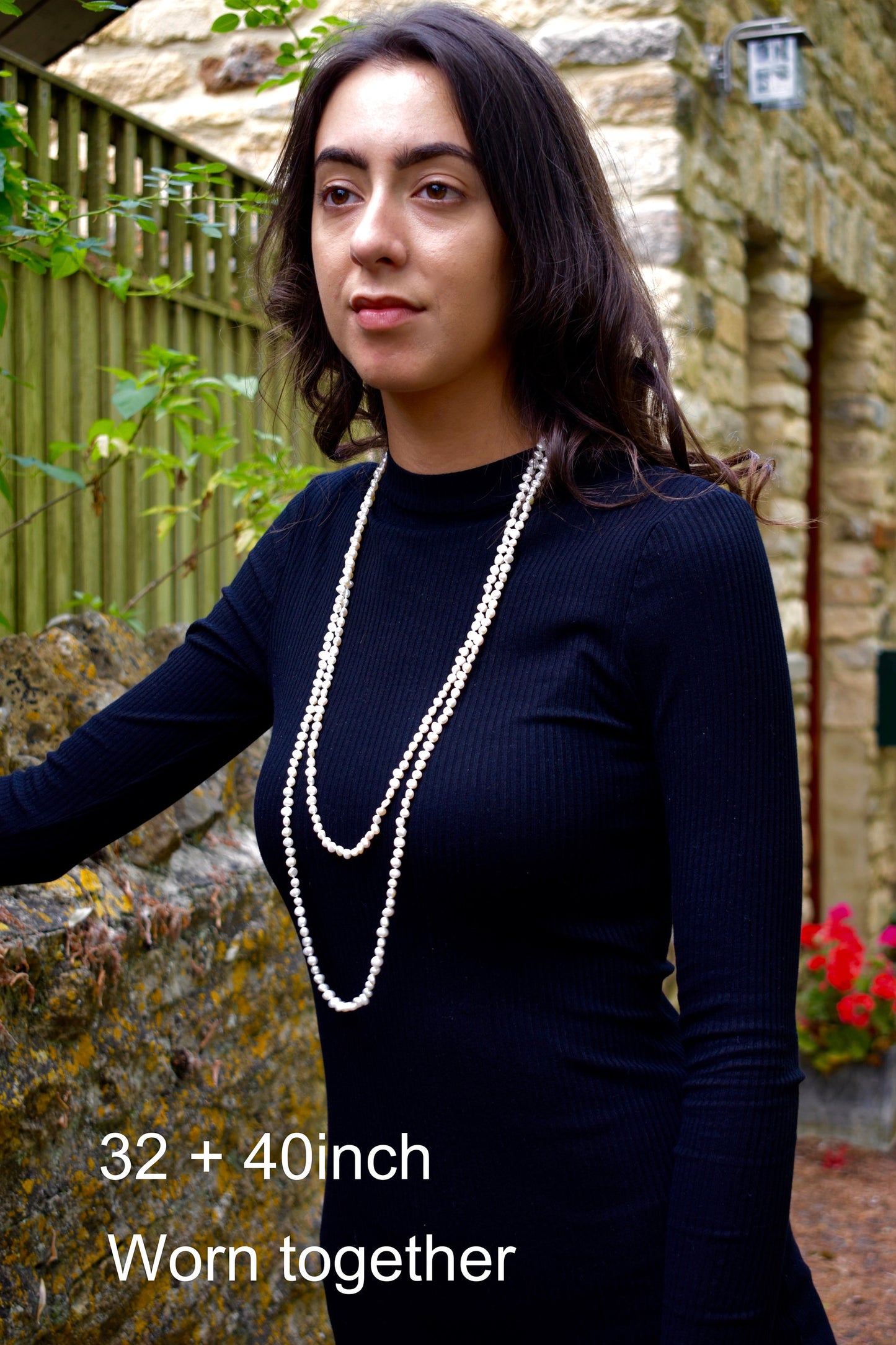 Hand-Knotted Freshwater Pearl Necklace - Tiny White Pearls, AA Quality, Wedding Jewelry