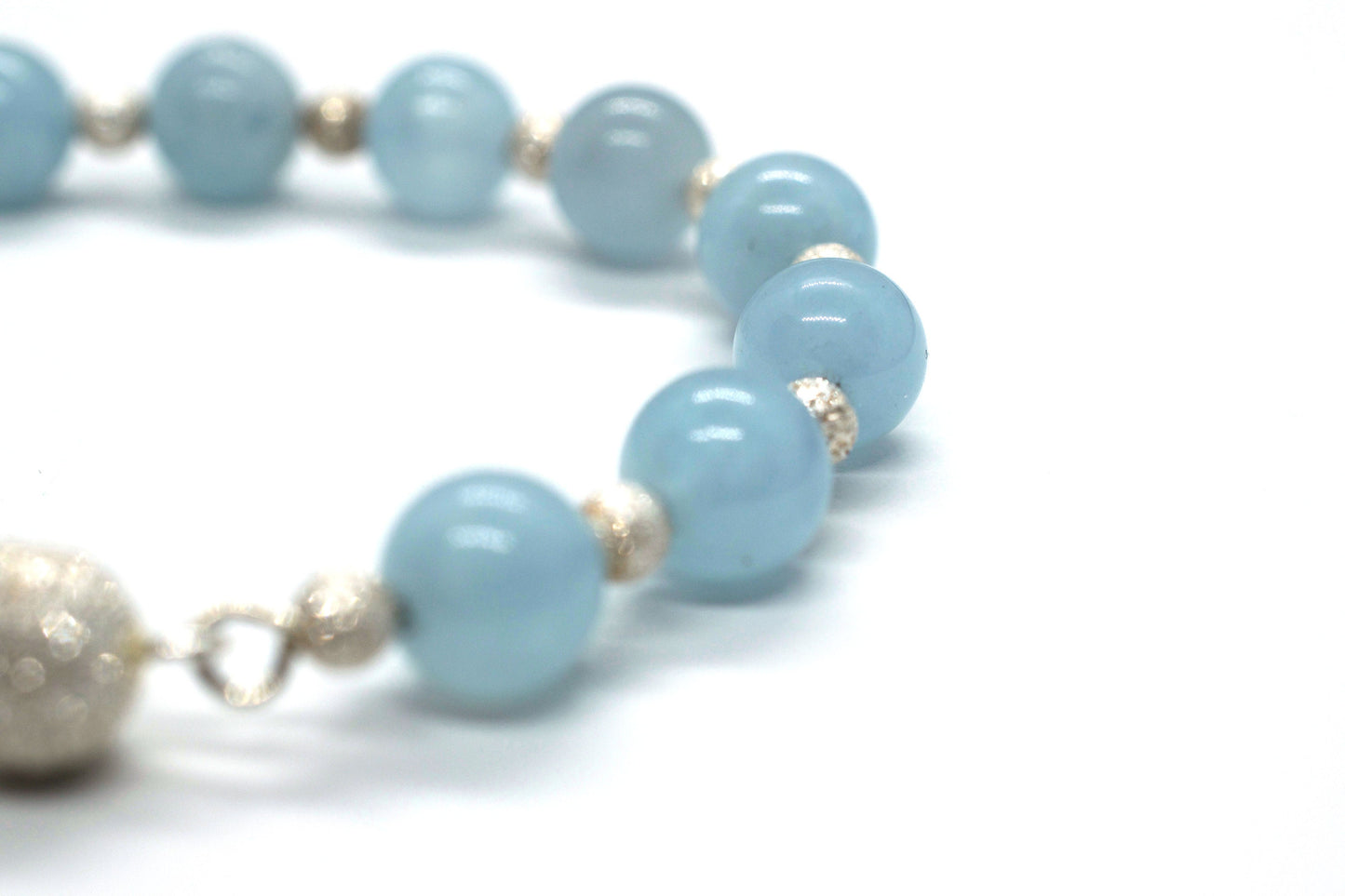 Aquamarine Sterling Silver Bracelet
