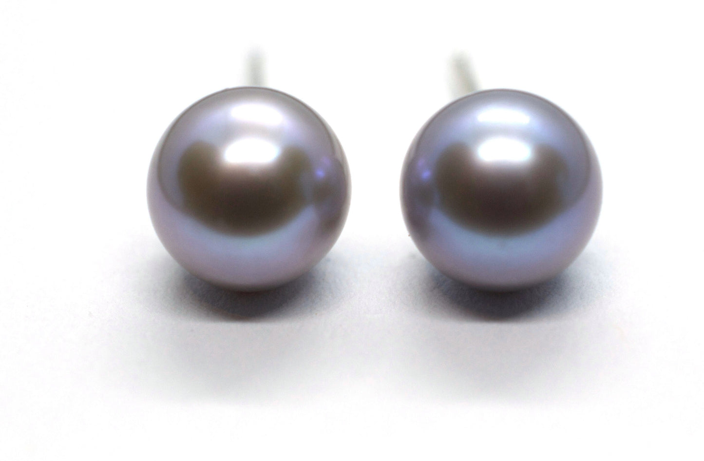 Grey Pearl Earrings in Sterling Silver or 14K Gold Filled