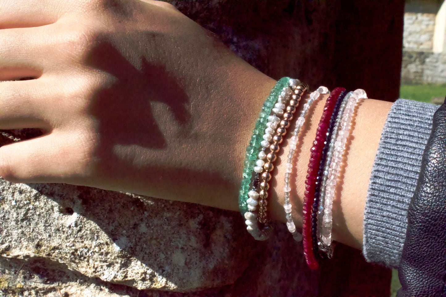 Natural Emerald Bracelet, Emerald Bead Bracelet, Emerald Green Bracelet