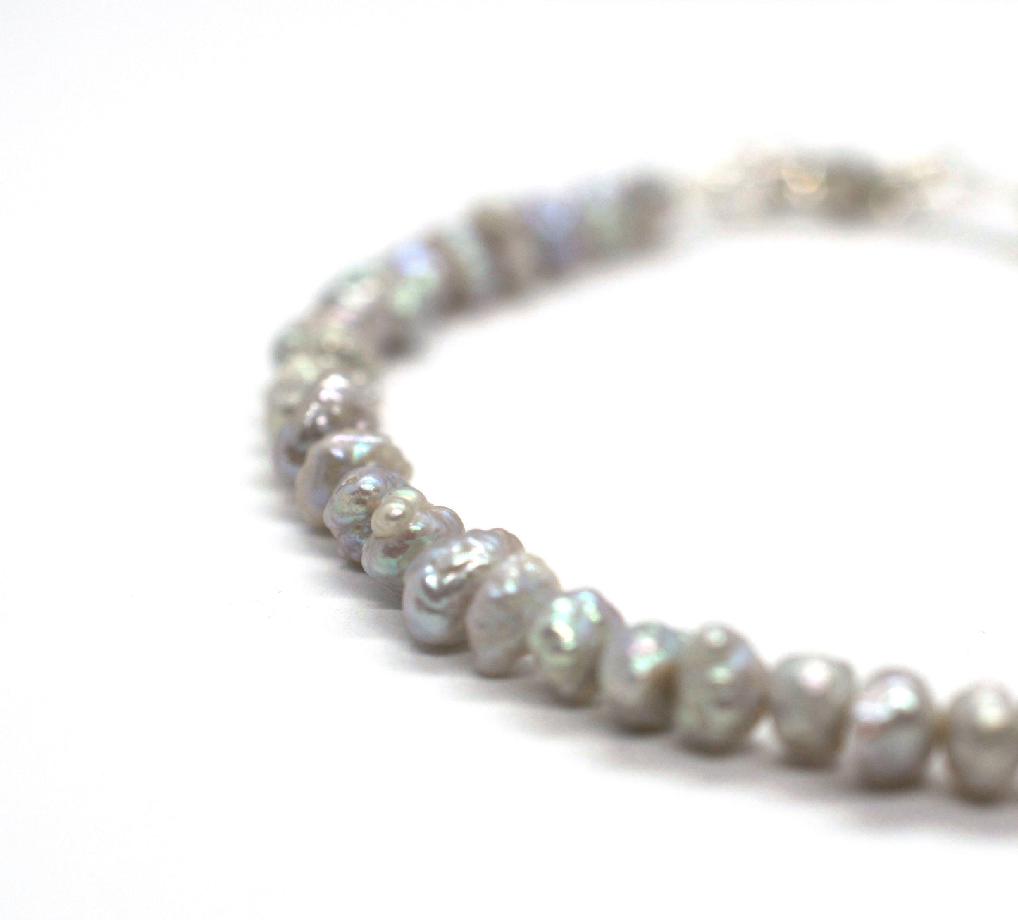 Grey Keshi Pearl Bracelet