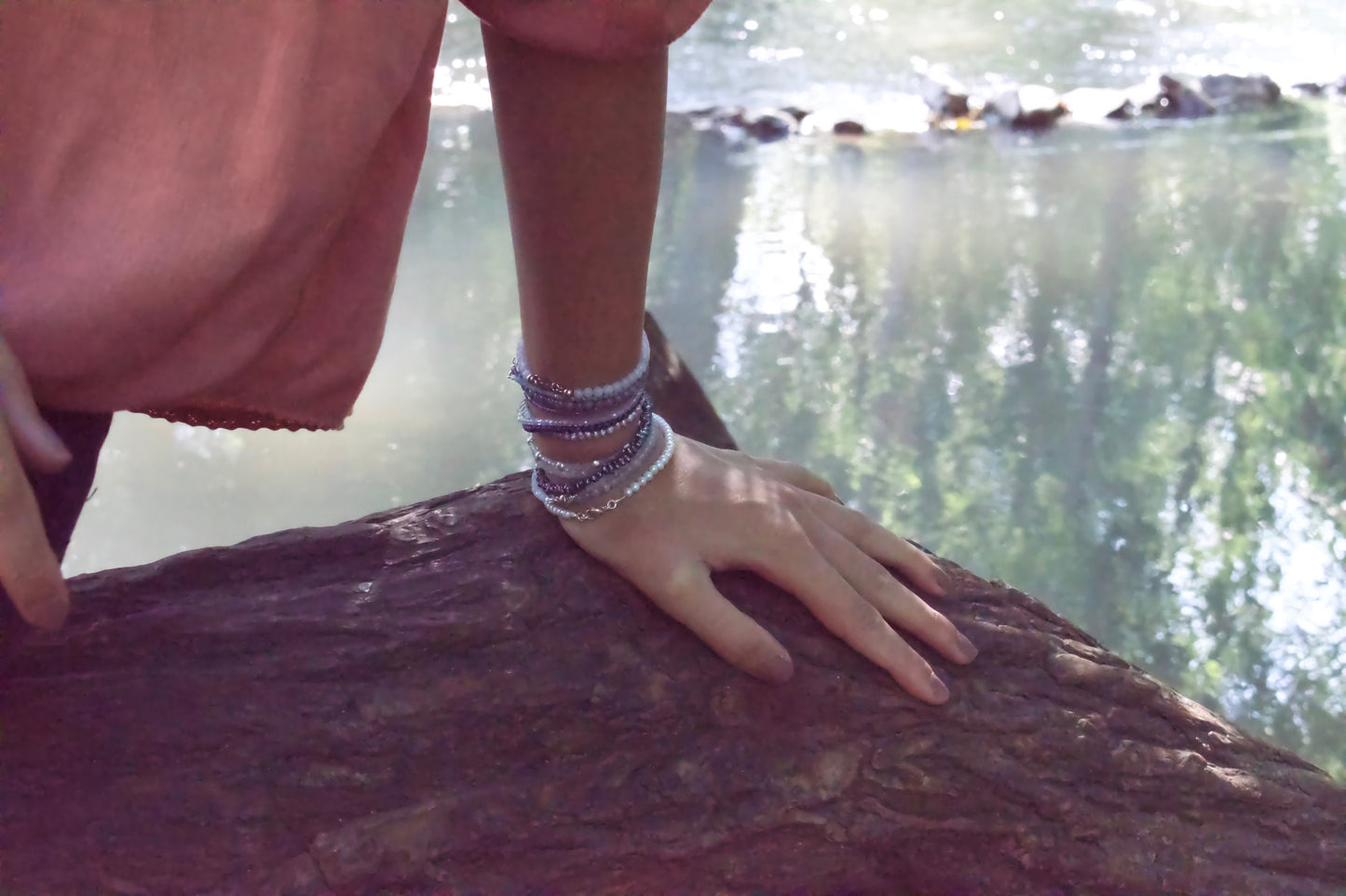 Grey Keshi Pearl Bracelet