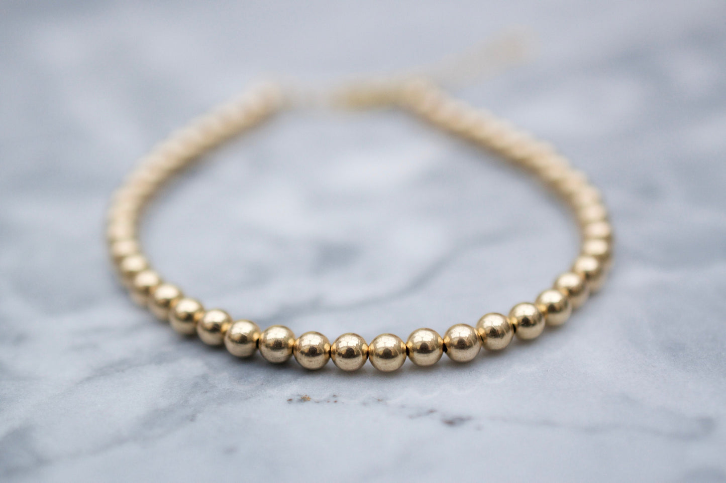 14K Gold Filled Bracelet, Yellow gold ball bracelet, Gold beaded bracelet, Gold bracelets for women.