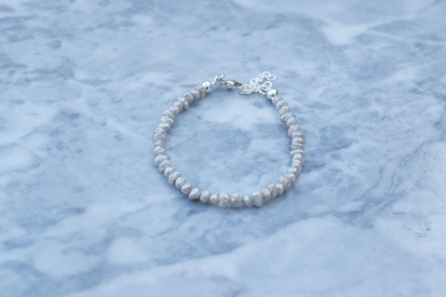 Grey Keshi Pearl Bracelet