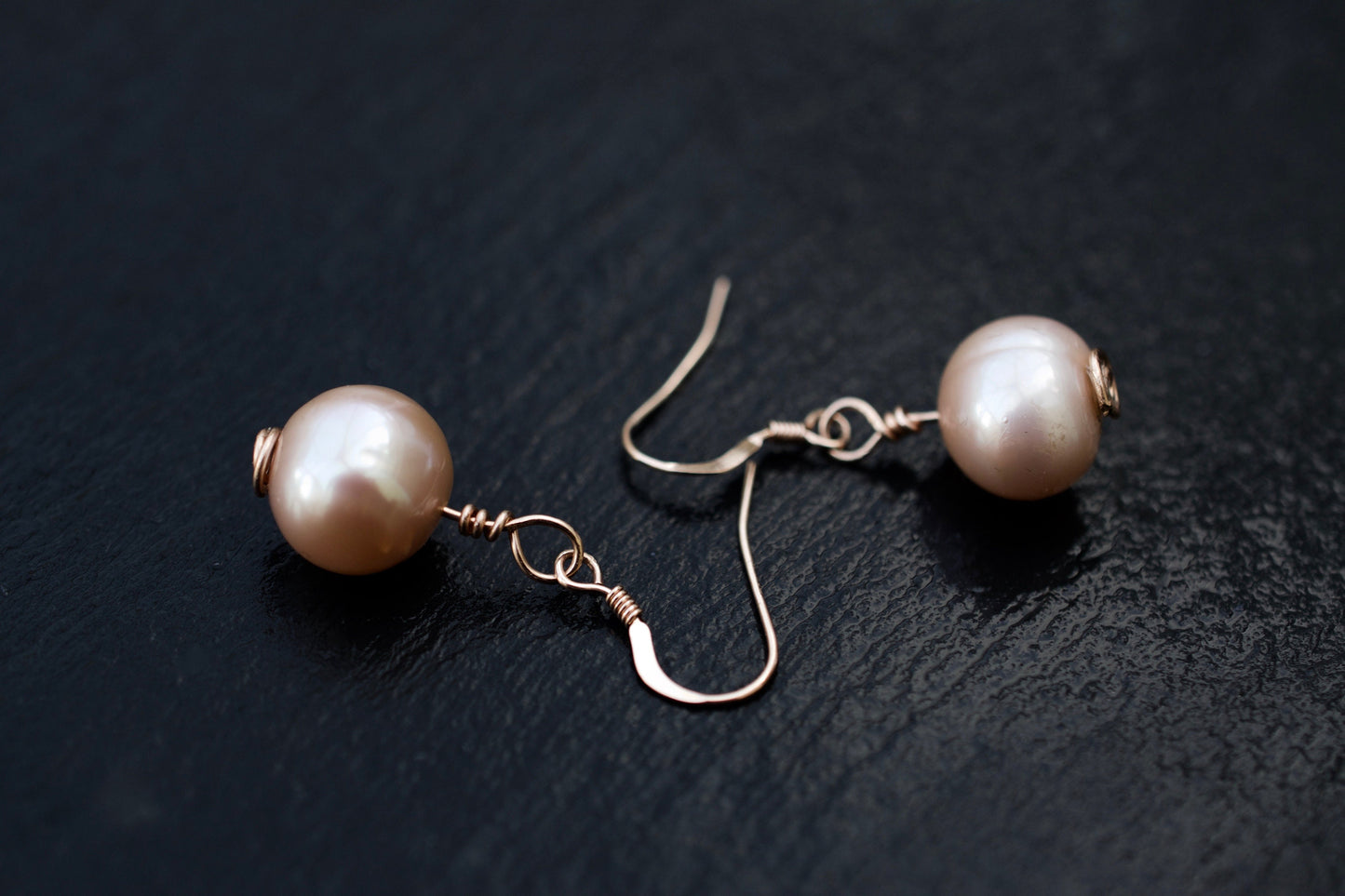 Pink Baroque Pearl Earrings
