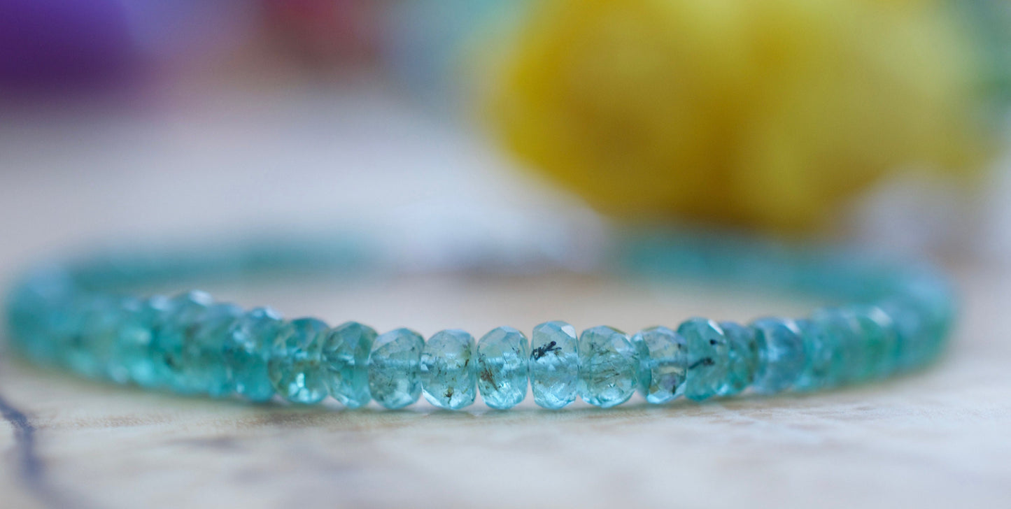 Natural Emerald Bracelet, Emerald Bead Bracelet, Emerald Green Bracelet