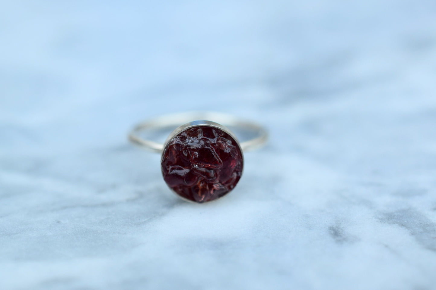 Garnet Stacking Ring