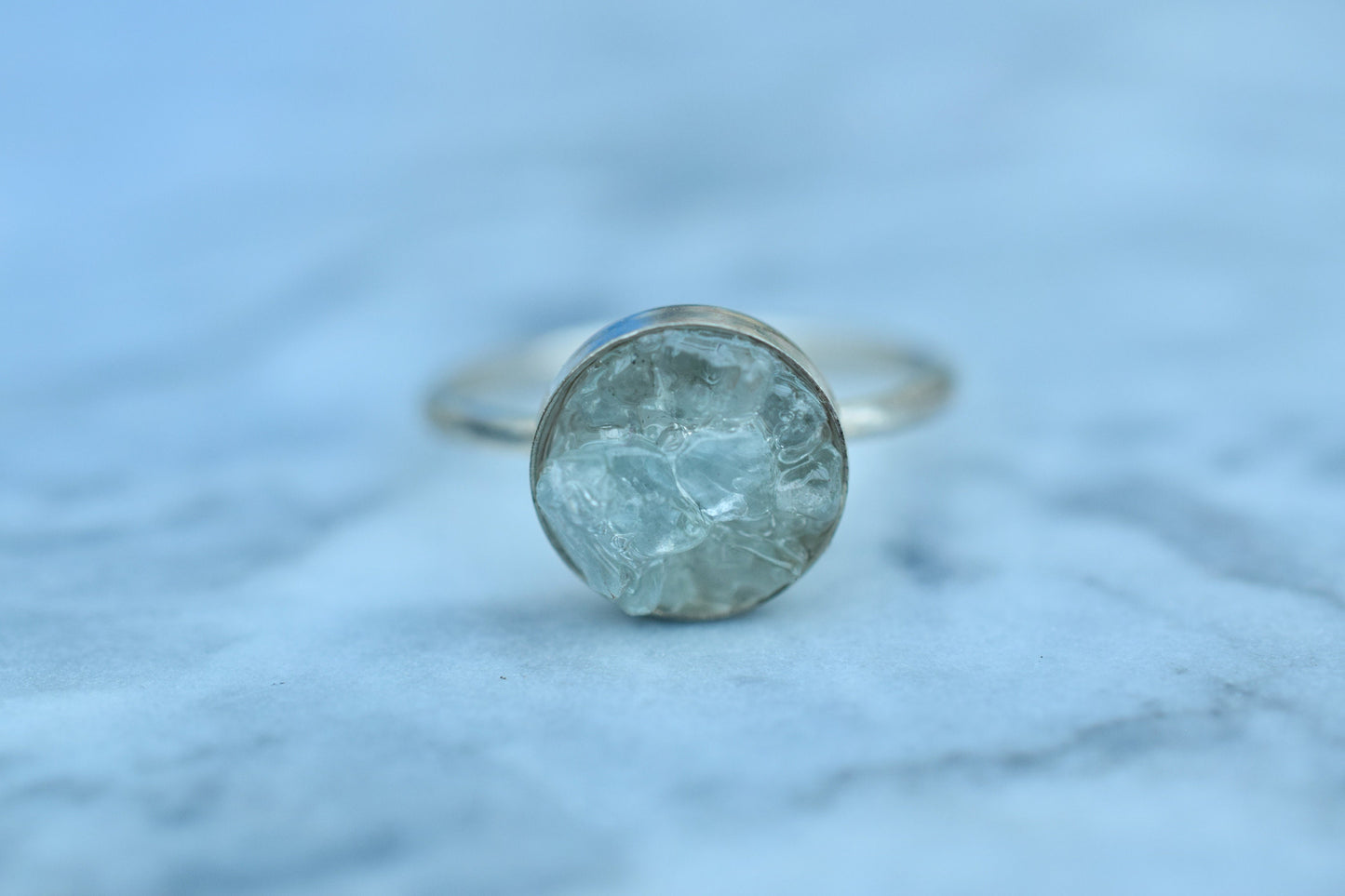 Raw Aquamarine Ring