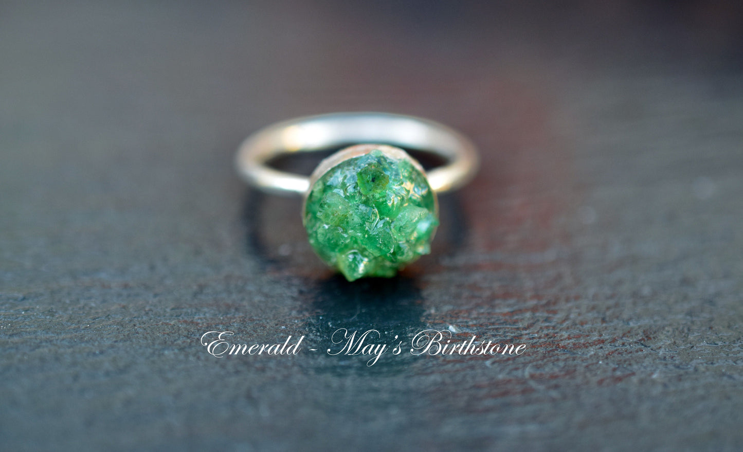 Raw Emerald Ring