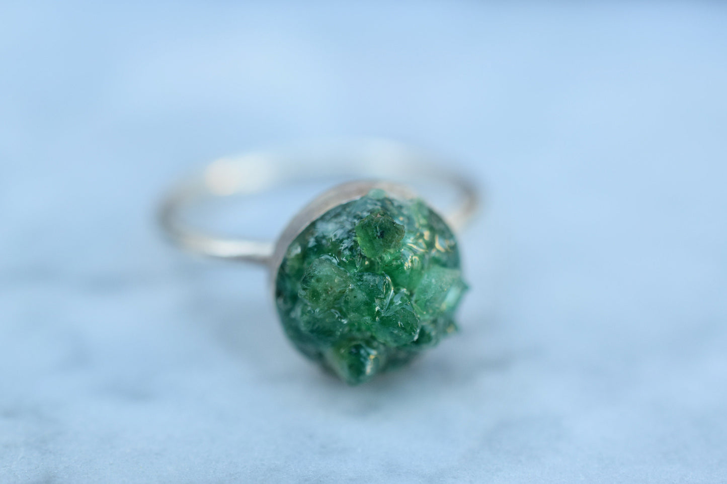 Raw Emerald Ring