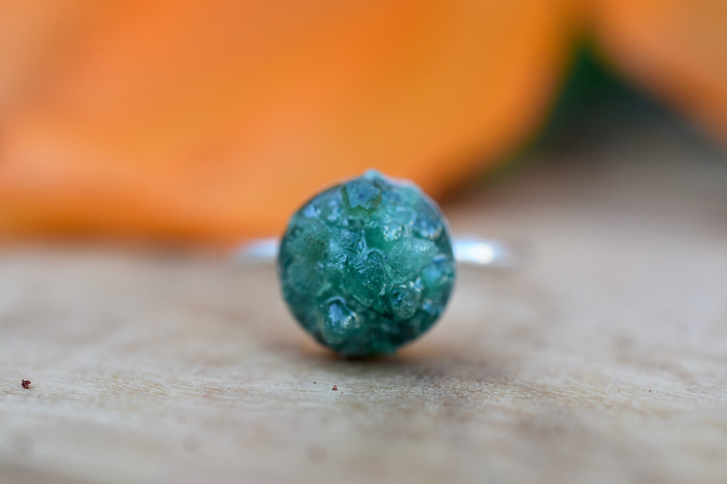 Raw Emerald Ring