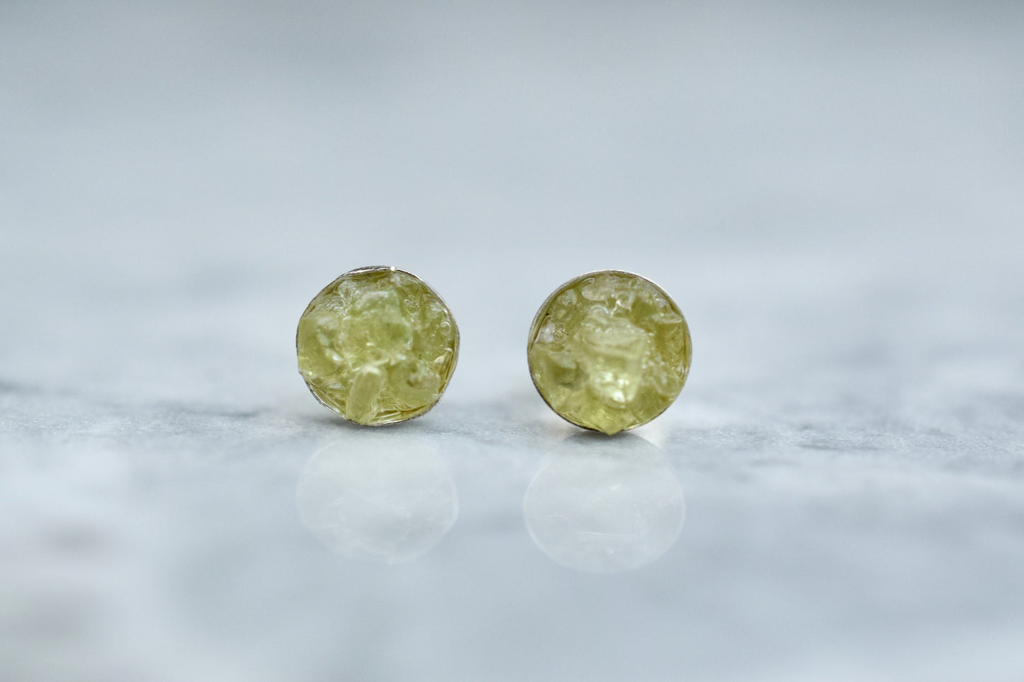 Peridot Stud Earrings