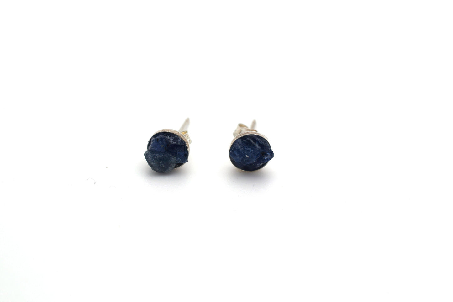 Raw Sapphire Earrings