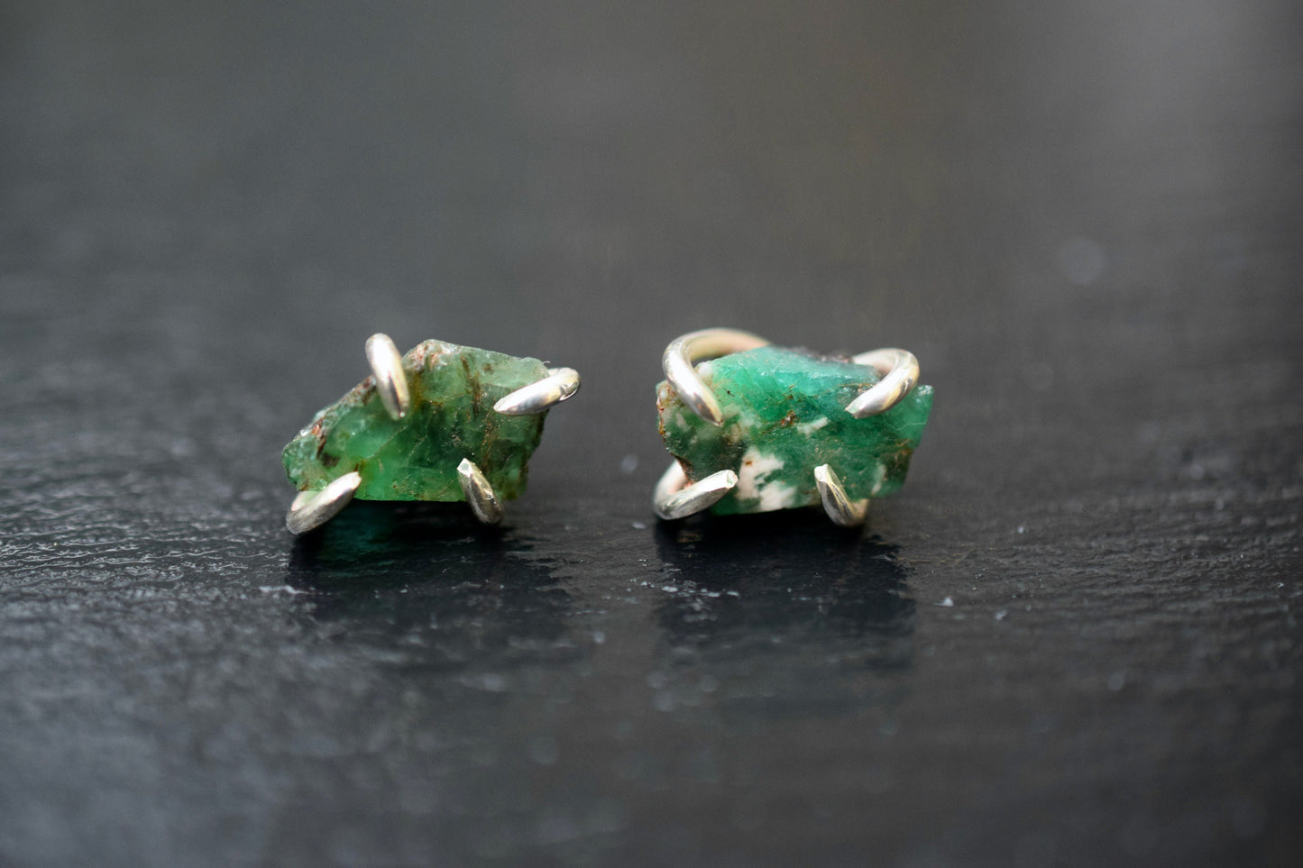 Natural Emerald Earrings
