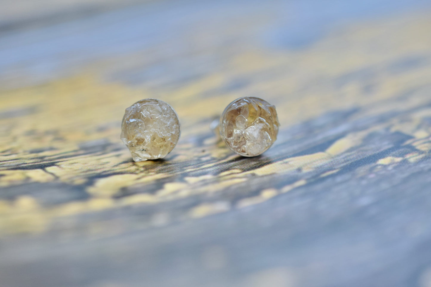 Citrine Stud Earrings