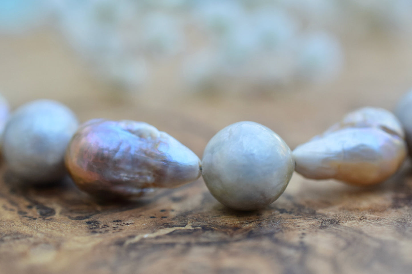 Gold & Silver Pearl Necklace