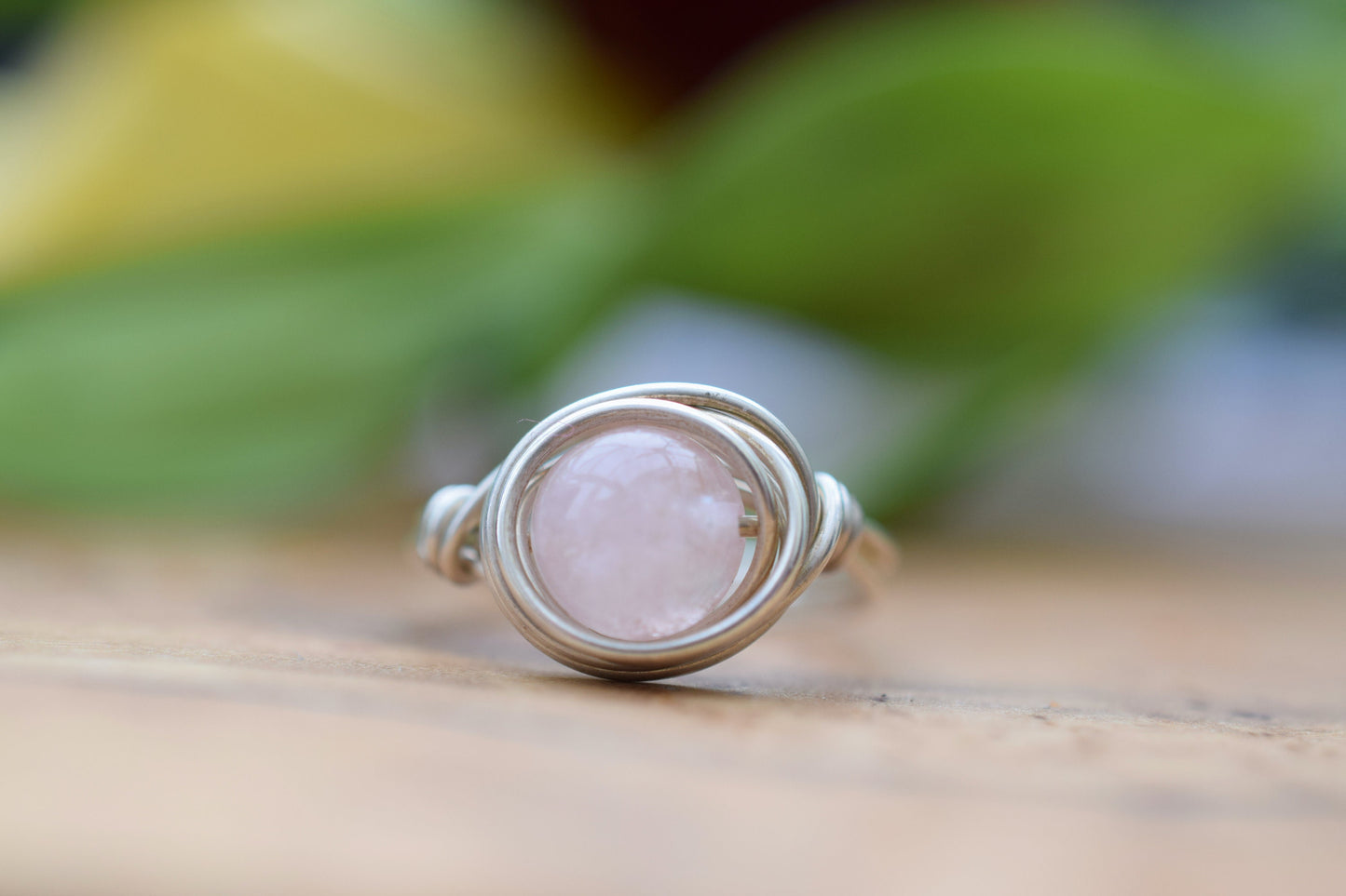 Pink Morganite Ring in Sterling Silver