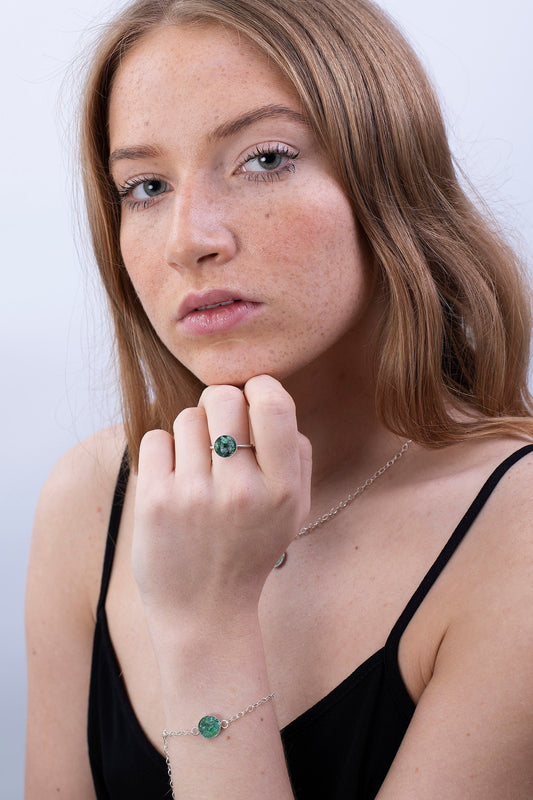 Raw Emerald Ring