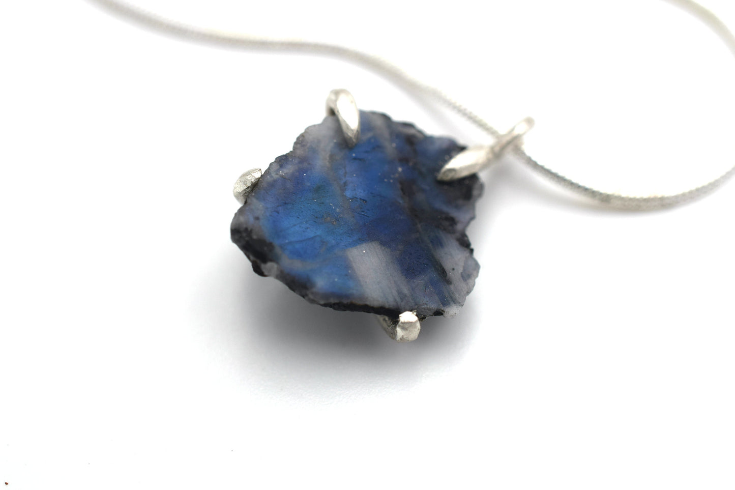 Raw Rainbow Moonstone Necklace