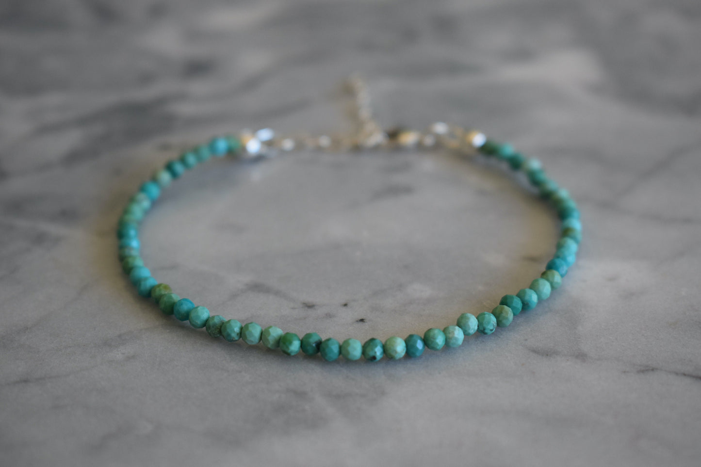 Green Aventurine Bracelet, Delicate Green Bracelet, Tiny Bead Bracelet, Simple Beaded Bracelet