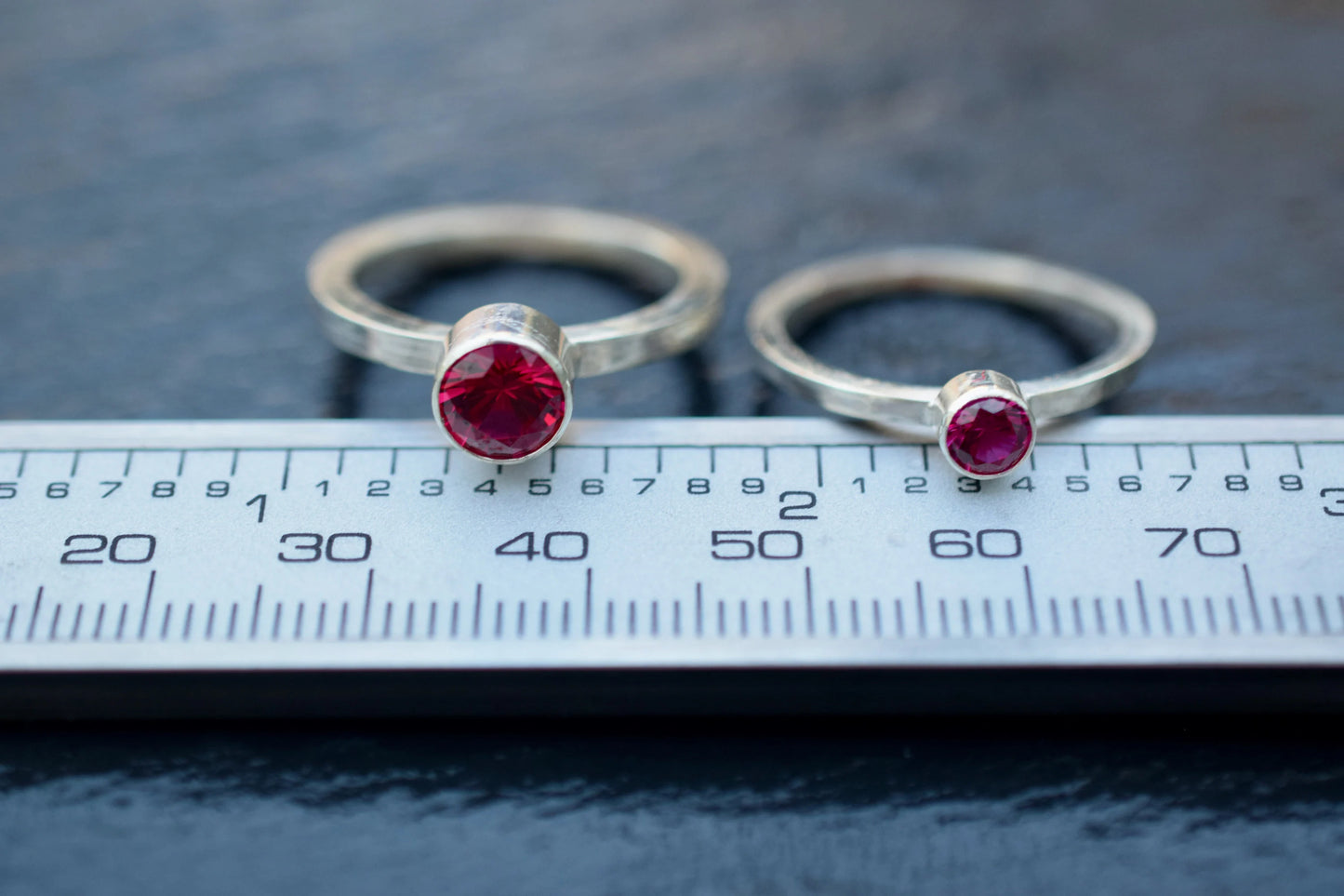 Lab Created Ruby Sterling Silver Ring