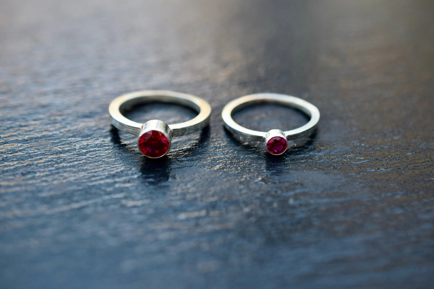 Lab Created Ruby Sterling Silver Ring